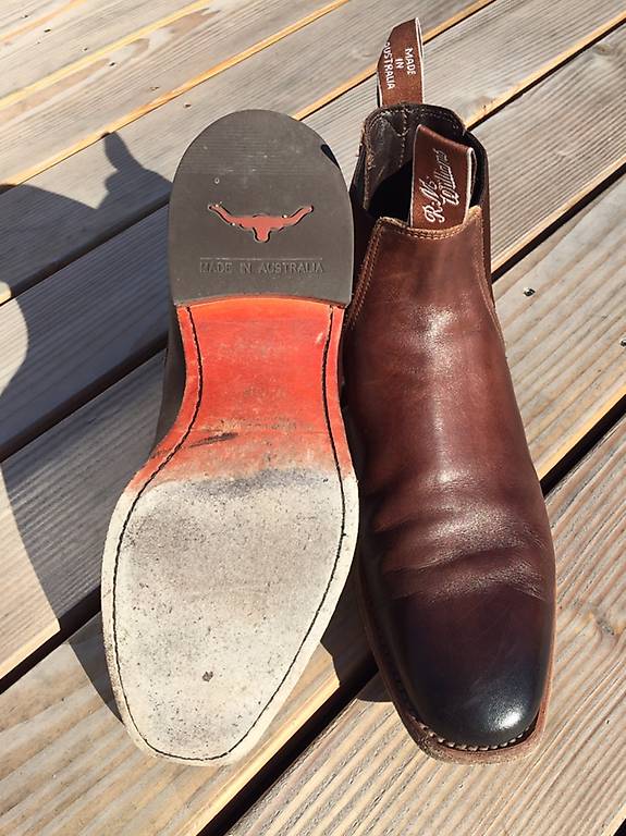 chinchilla boot cognac