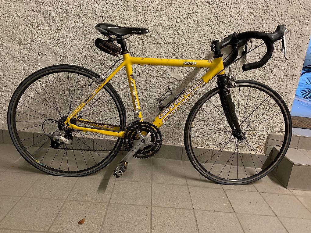 Cadre Vélo Course Cannondale R800 - Aluminium - Taille 54 Cm - Blanc - Occasion