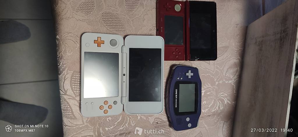 Gameboy advance Nintendo 3ds and new 2ds xl