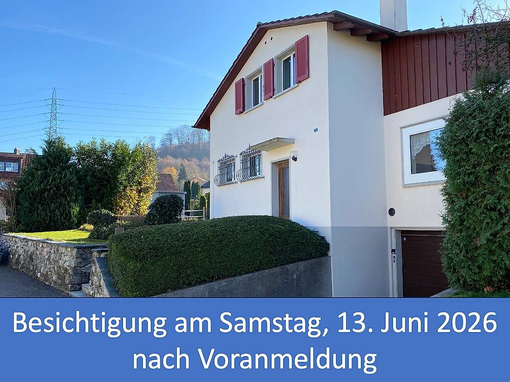 Einfamilienhaus, 5.5 Zimmer, Garten und viel Privatsphäre