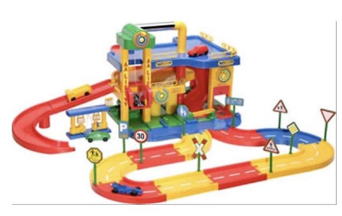 Wader Garage No.1 Para Niños, Garaje De 3 Niveles Y 3 Autos