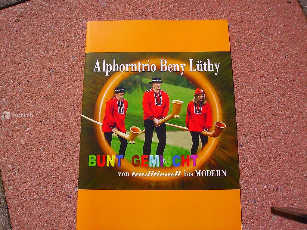  Notenheft Alphorn-Trio Beny Lüthy