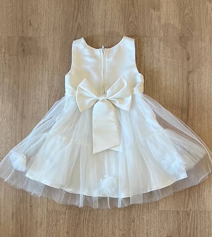 Freebily Abito Da Cerimonia Per Bambina – Vestito Principessa In Tulle E Chiffon Con Pizzo Floreale – Orlo Asimmetrico, Senza Maniche, Taglie 6-16 Anni - 2