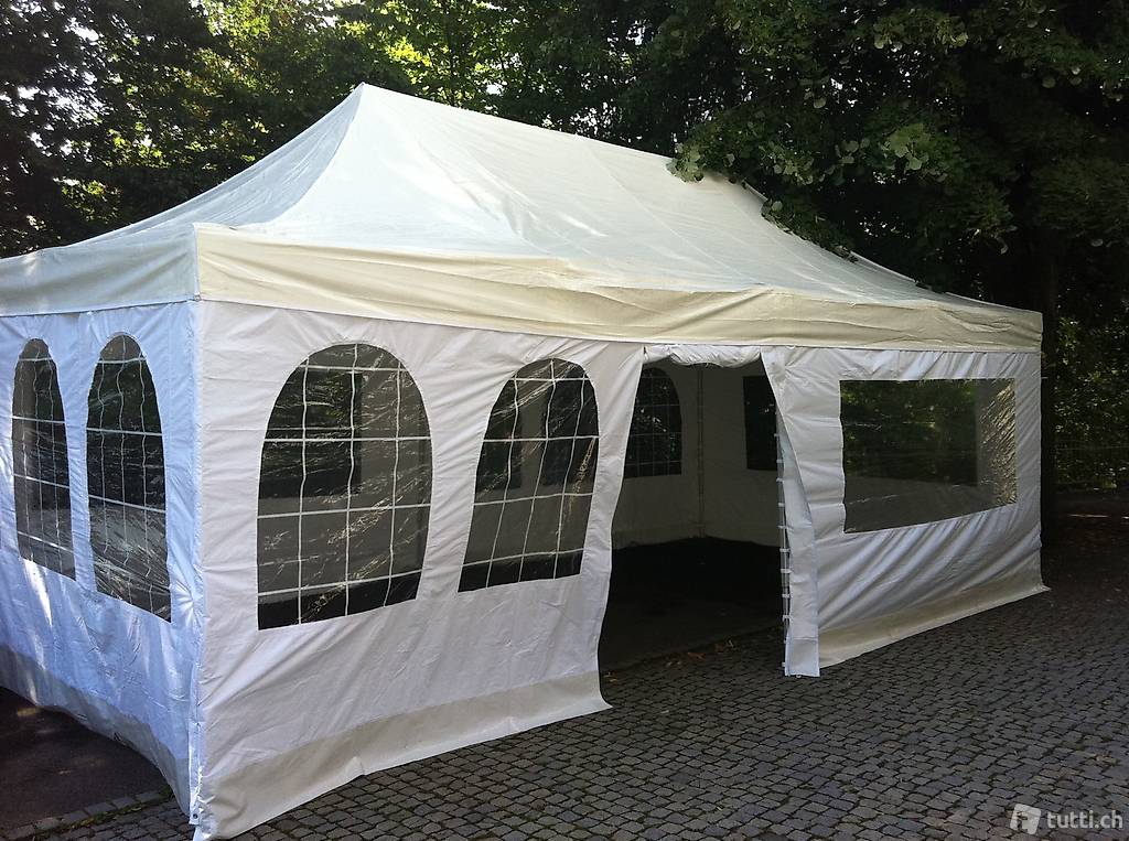 4x8m Zelt mit Seitenwänden zu vermieten zum selber abholen