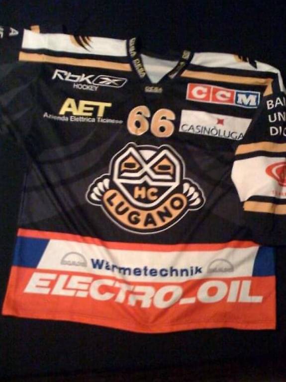 Maillot Vintage HC Lugano - HCL Années 90 - Hockey Sur Glace - Collection