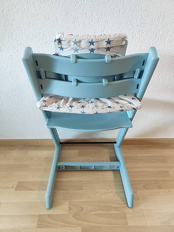 ❄️STOKKE Tripp Trapp Hochstuhl Newbornkompatibel Aqua Blue top blau❄️