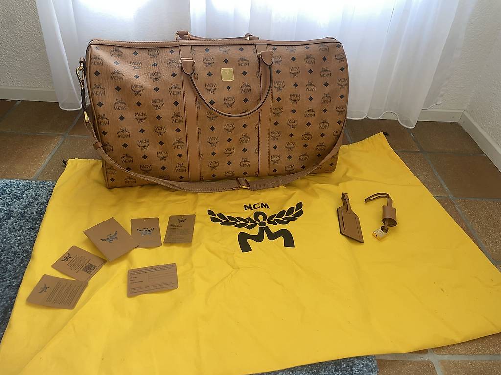 MCM Weekender in Cognac | ungetragen OTTOMAR IN VISE im Kanton Aargau
