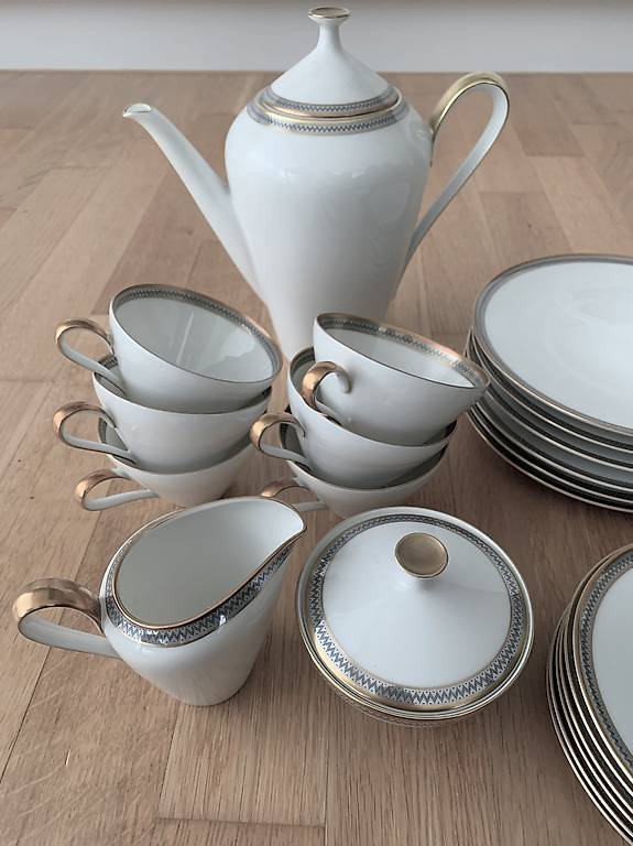 Vintage Kaffeeservice Porzellan Geschirr Goldrand 6er Set im Kanton Zug ...