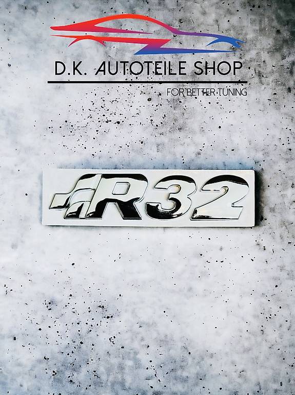 VW R32 Emblem Schriftzug Logo aus Metall NEU in Chrom im Kanton ...