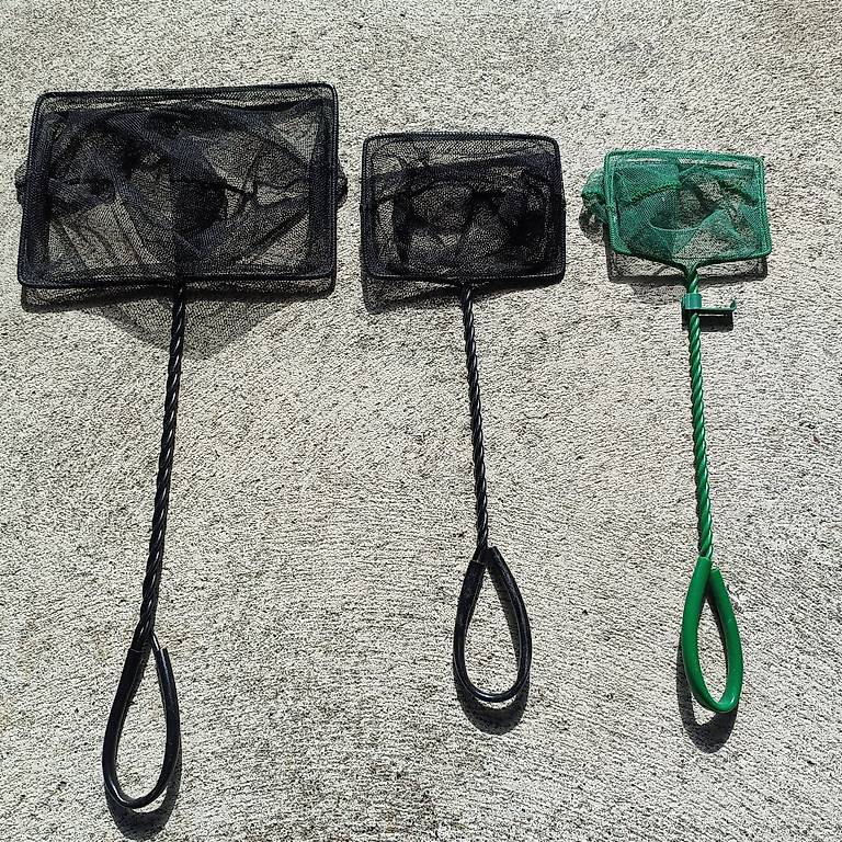 5 Zoll Aquarium Fischnetz - Ausziehbarer Edelstahlgriff 17,5-42,5cm Für Kleine Fische