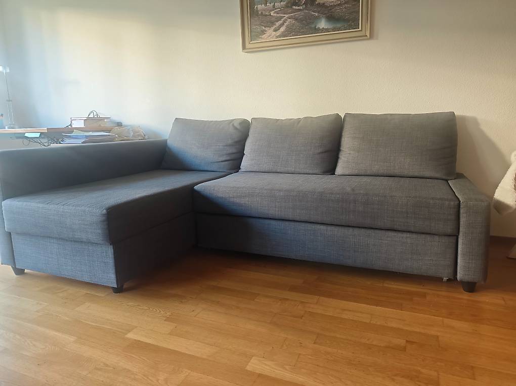 IKEA Eckbettsofa mit Bettkasten | dunkelgrau im Kanton Aargau