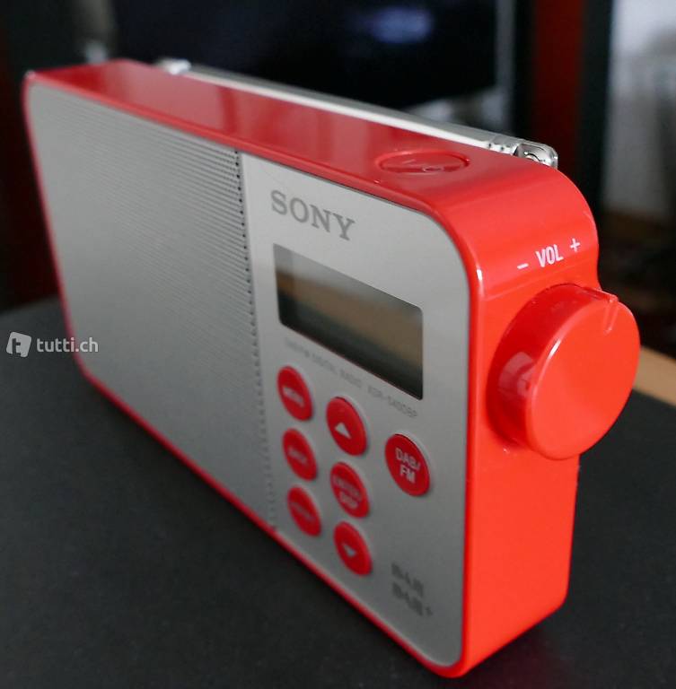  SONY XDR-S40 DAB+ FM Digital Portable Radio Batterie/Netzbet
