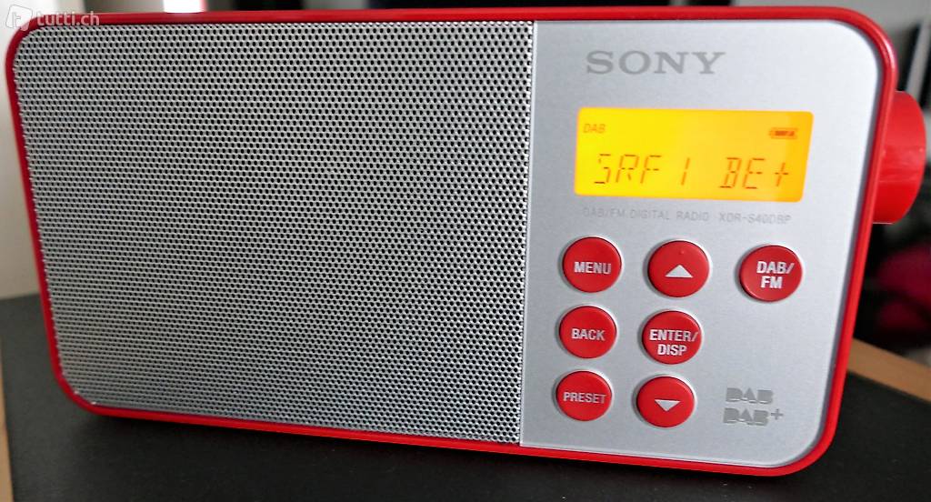  SONY XDR-S40 DAB+ FM Digital Portable Radio Batterie/Netzbet
