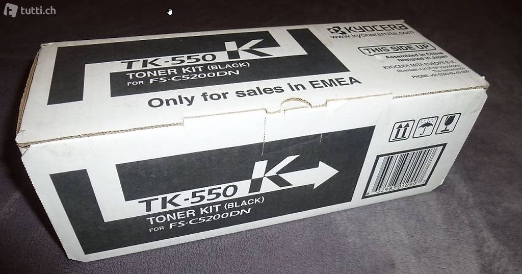  Original Kyocera FS-C5200dn black Toner, TK-550K