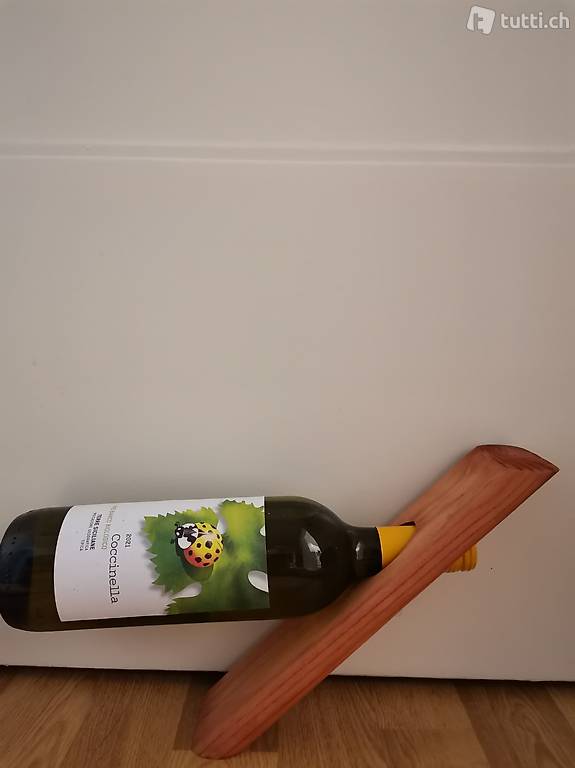 Weinständer aus Teak Holz Neu