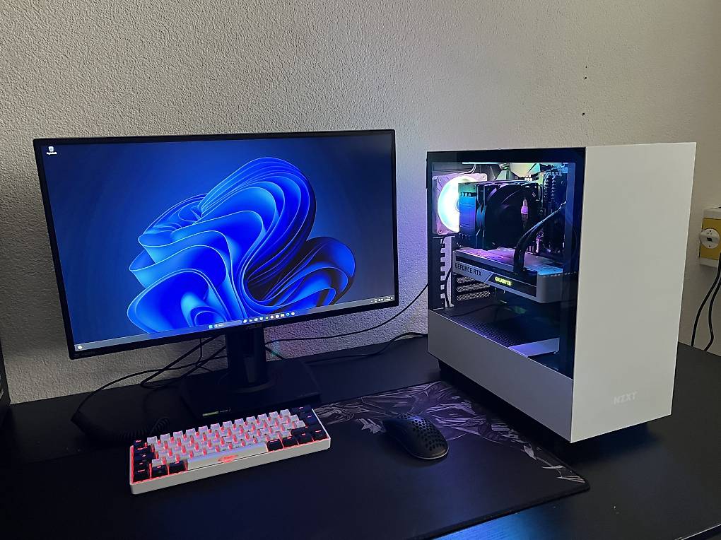 Gaming-Set mit Gaming PC, Monitor, Tastatur und Maus im Kanton ...