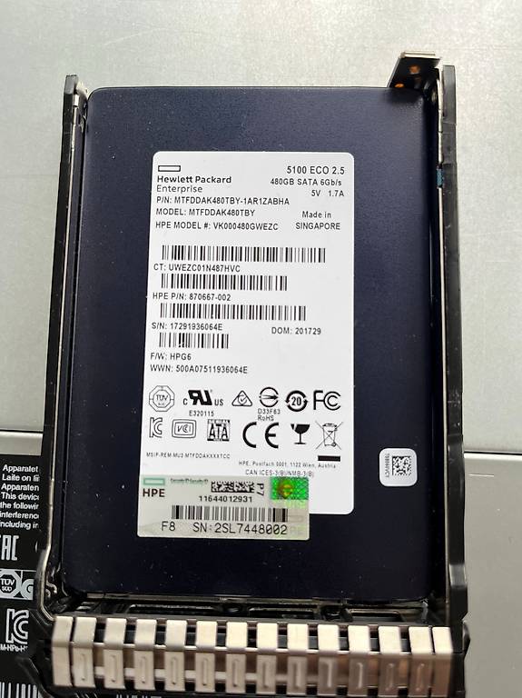SSD HP 2 To – Modèle 870667-004 – Micron – Disque Interne SATA Parfait état