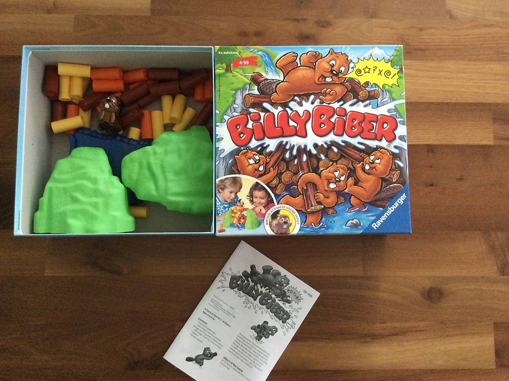 Gioco Da Tavolo Billy Biber – Il Castoro Billi – Per 1-4 Giocatori, 10-15 Minuti – Edito In Tedesco