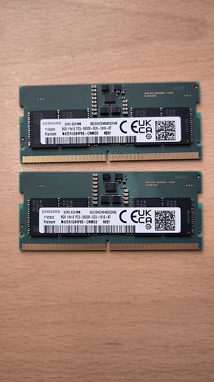 DDR5 Laptop RAM (2×8GB) 5600MHz Samsung SO-DIMM im Kanton Zürich