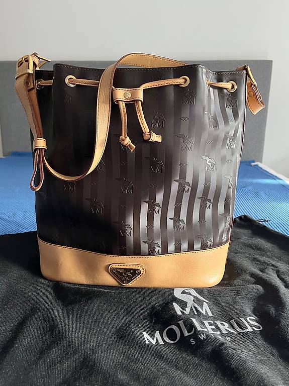 Mollerus Beuteltasche Grau Maison Mollerus Beuteltasche Sion Black