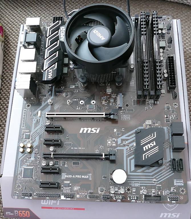 CPU+RAM+MAINBOARD MSI B450-A PROMAX,AMDRyzen5 1600+32GB DDR4 im