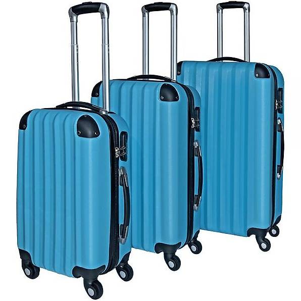 TravelZ Swinger Set Valigie Rigide 3 Pezzi Con Lucchetto TSA: Leggere, Ruote 360°, Espandibile, Gialle - 5