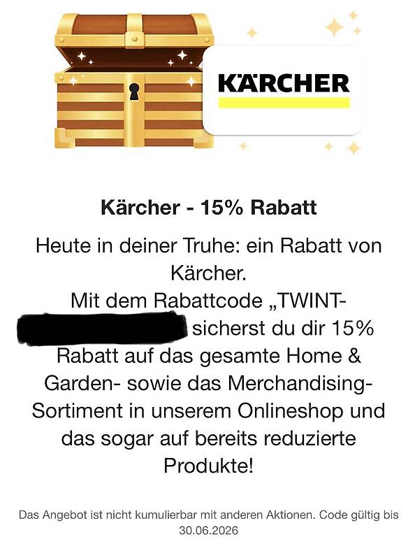 Kärcher 15 Prozent Rabatt im Kanton Aargau
