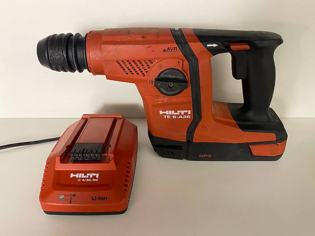 Perforateur HILTI TE 6 A 36 D'occasion – 2 Batteries Li-ion 36V Incluses