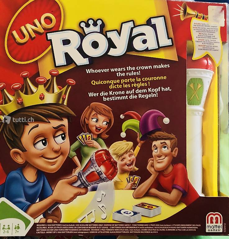 UNO Royal Uno Spiel für Kinder Erwachsene