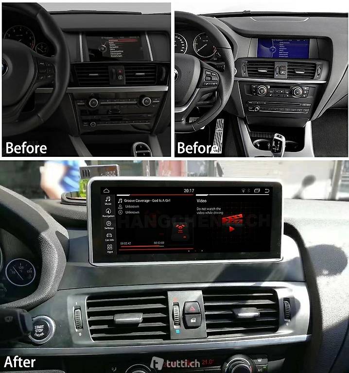 BMW X3 F25, X4 F26 Navi DVD Radio Touchscreen, Bluetooth