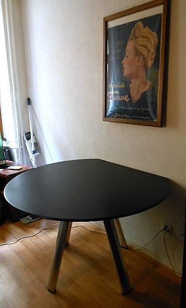 BÜROMÖBEL Bürotisch schwarz Sitzungstisch od Esstisch 4056BS