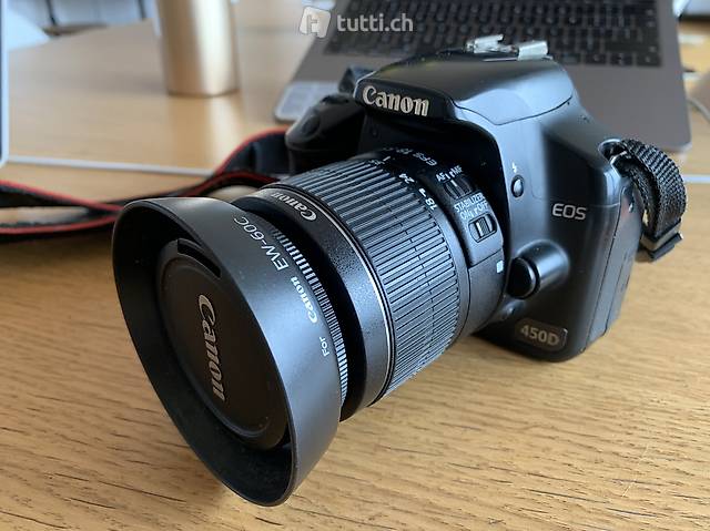 Kit appareil photo Canon 450D complet avec de nombreux acces