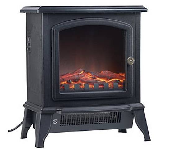 Elektro-Kamin in Nostalgie-Optik, Flammeneffekt, 2 Stufen, 2 in Zug