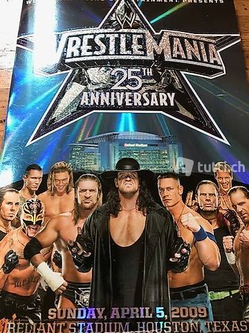 WWE WrestleMania 25th Anniversary Memorabilia-Limited 6/6