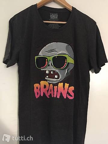Plants vs. Zombies Brains Shirt "XL" (eher L)