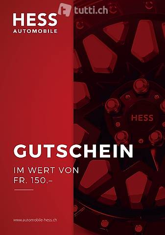 150 Franken Hess Automobile Gutschein