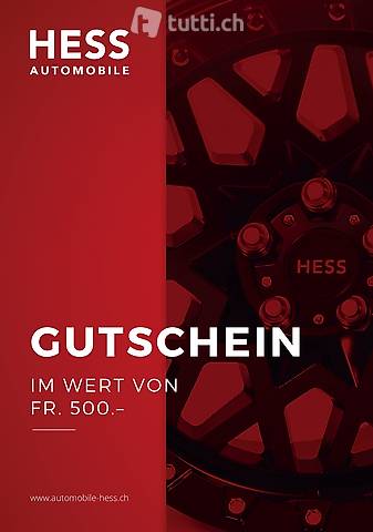 500 Franken Hess Automobile Gutschein