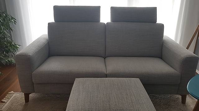 2 Kopfstützen 65cm für Bosa Sofa von Habitat Fasoli Gray