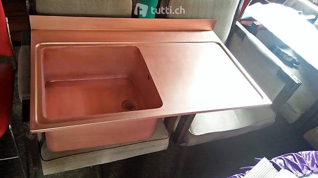 Waschbecken Spüle Kupfer Becken Küchenspüle