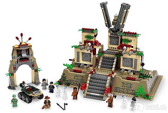 Lego 7627 Tempel der Kristallschädel + Dschungelfräse