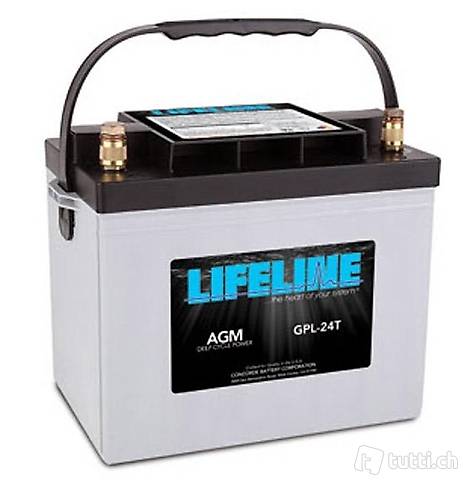 Marine-Batterie Lifeline GPL-24T 80Ah 283x168x235