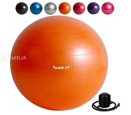Gymnastikball 75 cm Orange inkl. Pumpe