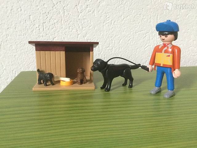 Playmobil Hofhund mit Welpen