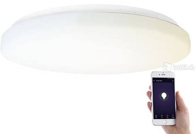 WLAN-LED-Deckenleuchte für Amazon Alexa & Google Assistant,