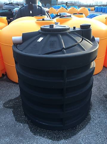 Fossa Settica/Serbatoio Acqua Da 600 Litri – Diametro 112 Cm – Con Coperchio Telescopico Per Ispezione