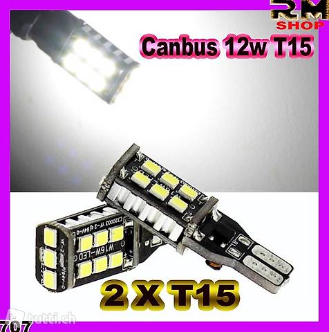 2 X Canbus 12w T15 LED 921 Light