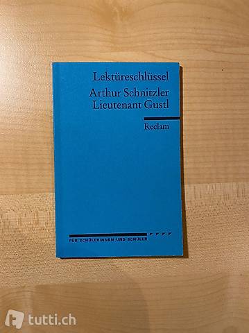 Lieutenant Gustl - Arthur Schnitzler (Literaturschlüssel)