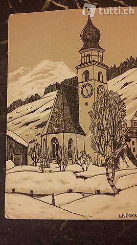 Karte kirche Davos - Dorf