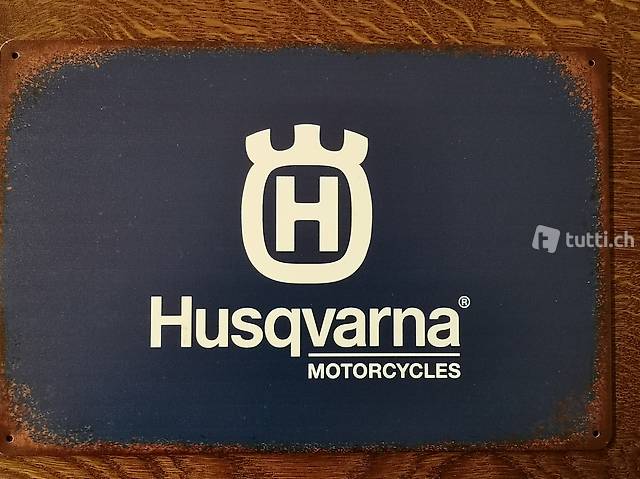 Blechschild Husqvarna Motorcycles