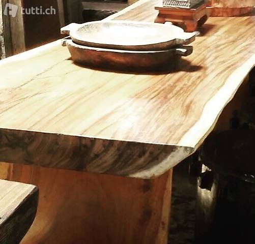 Esstisch Tisch Küchentisch Holztisch Suar Holz Gartentisch